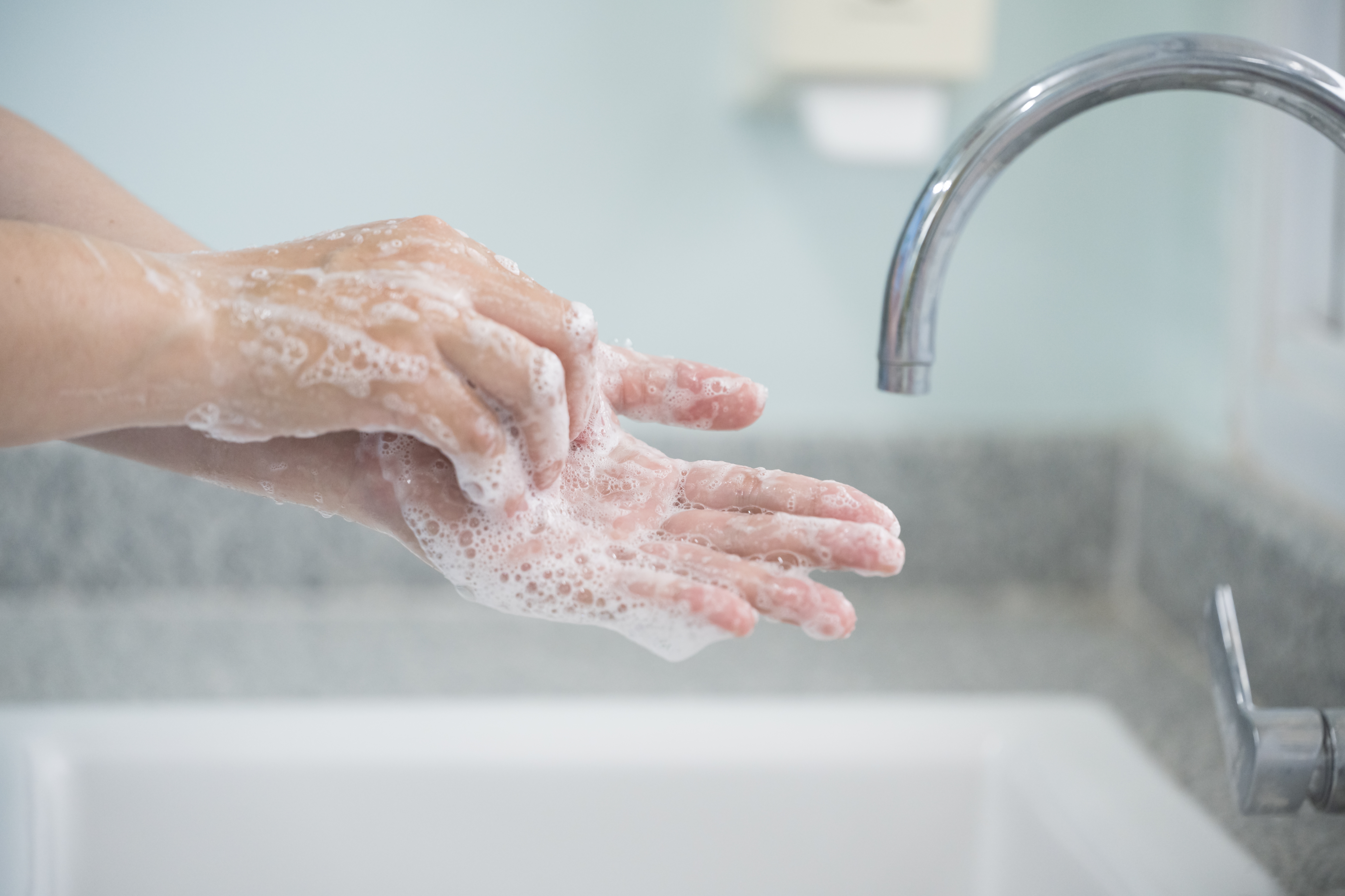 An image of someone washing their hands.